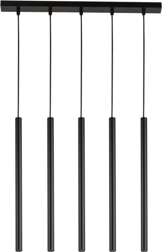 SIGMA LIGHTING 33615 SOPEL Többágú Függesztett Lámpa Fekete G9 IP20