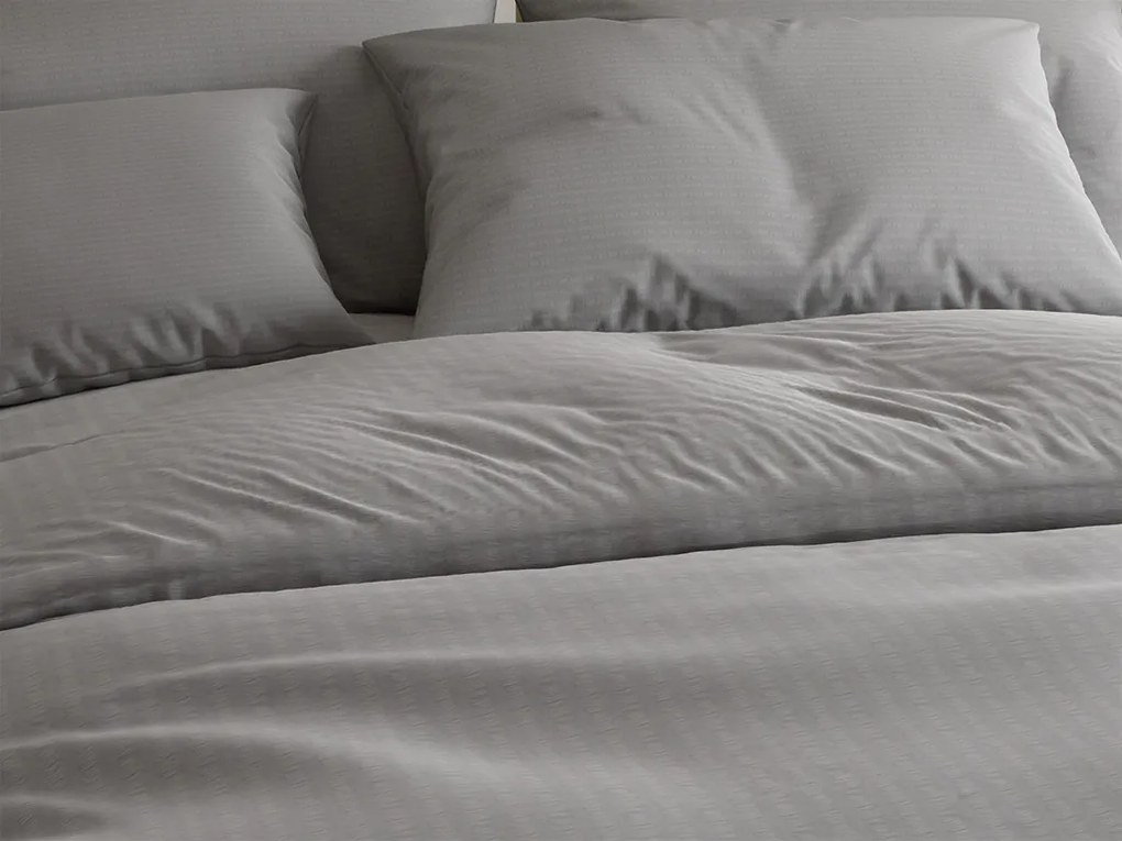 DENYX szürke krepp ágyneműhuzat Ágyneműhuzat mérete: 2 db 70 x 90 cm | 200 x 220 cm