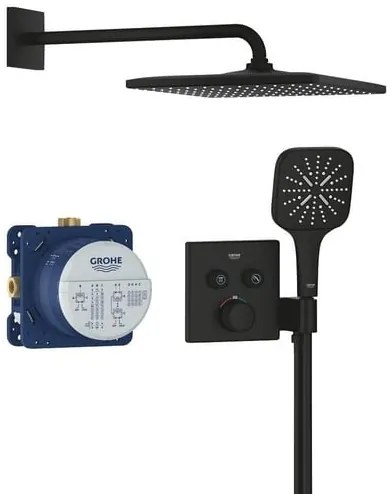 Grohe Grohtherm Smartcontrol zuhanyrendszer vakolat alatti résszel együtt phantom black 34865kf0 G34865KF0