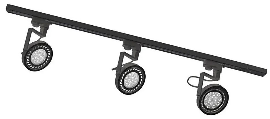 Zuma Line 3560 - Sínrendszeres spotlámpa MASTER 3xGU10/15W/230V fekete