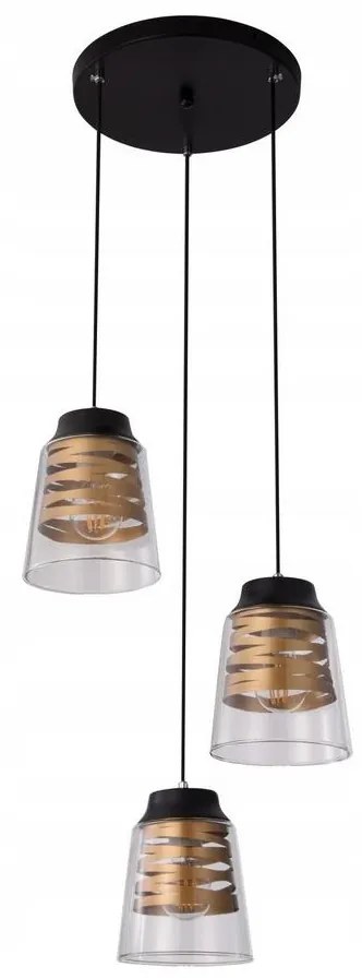 Csillár zsinóron FRESNO 3xE27/60W/230V