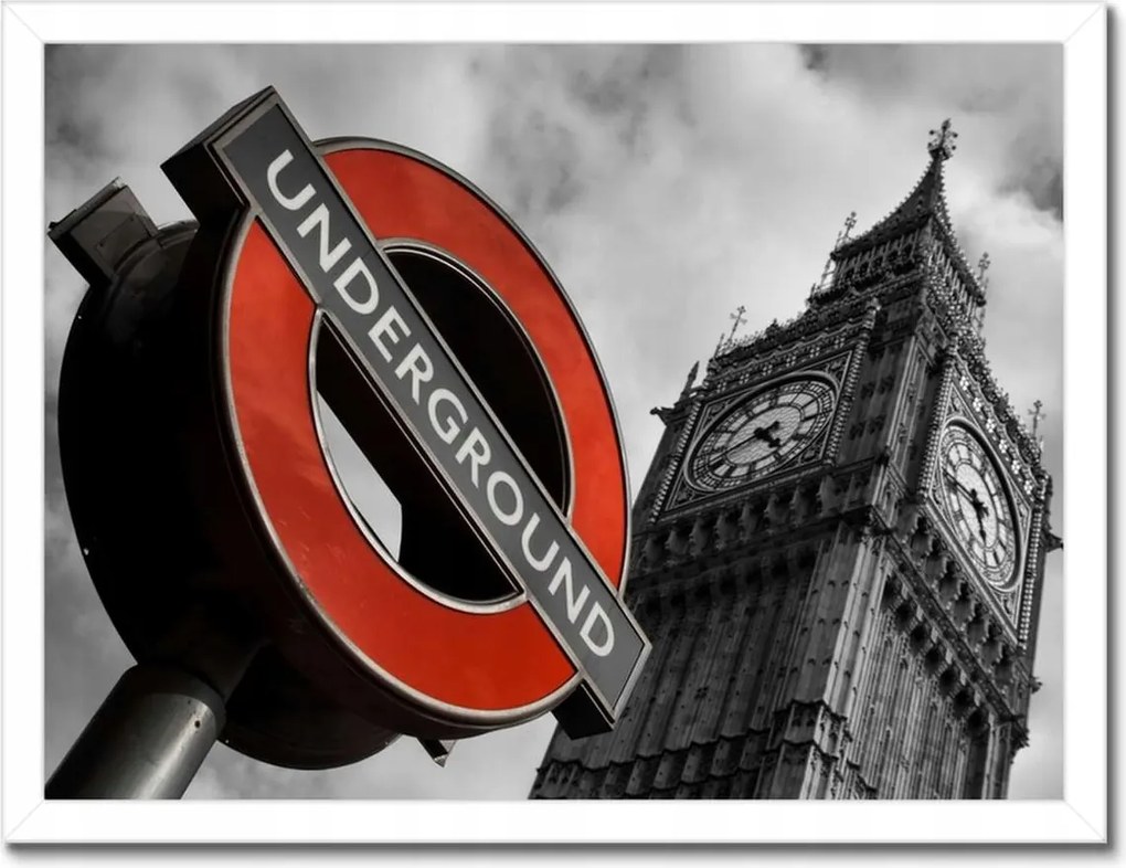 Poszterek keretben 40x30 London alvilág jel