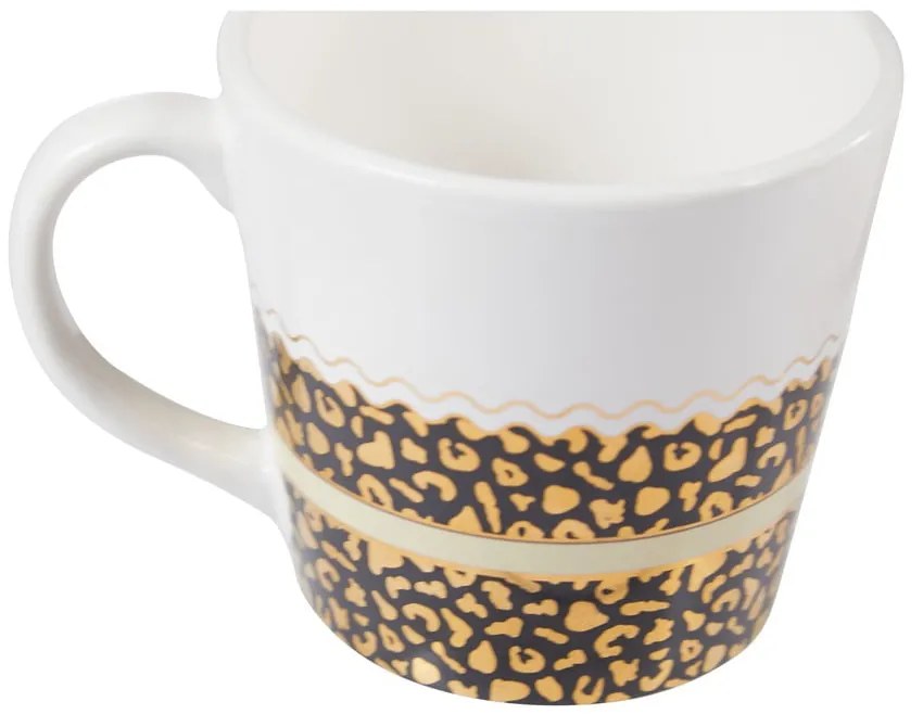Fehér-aranyszínű agyagkerámia bögre szett 2 db-os 300 ml London – Premier Housewares
