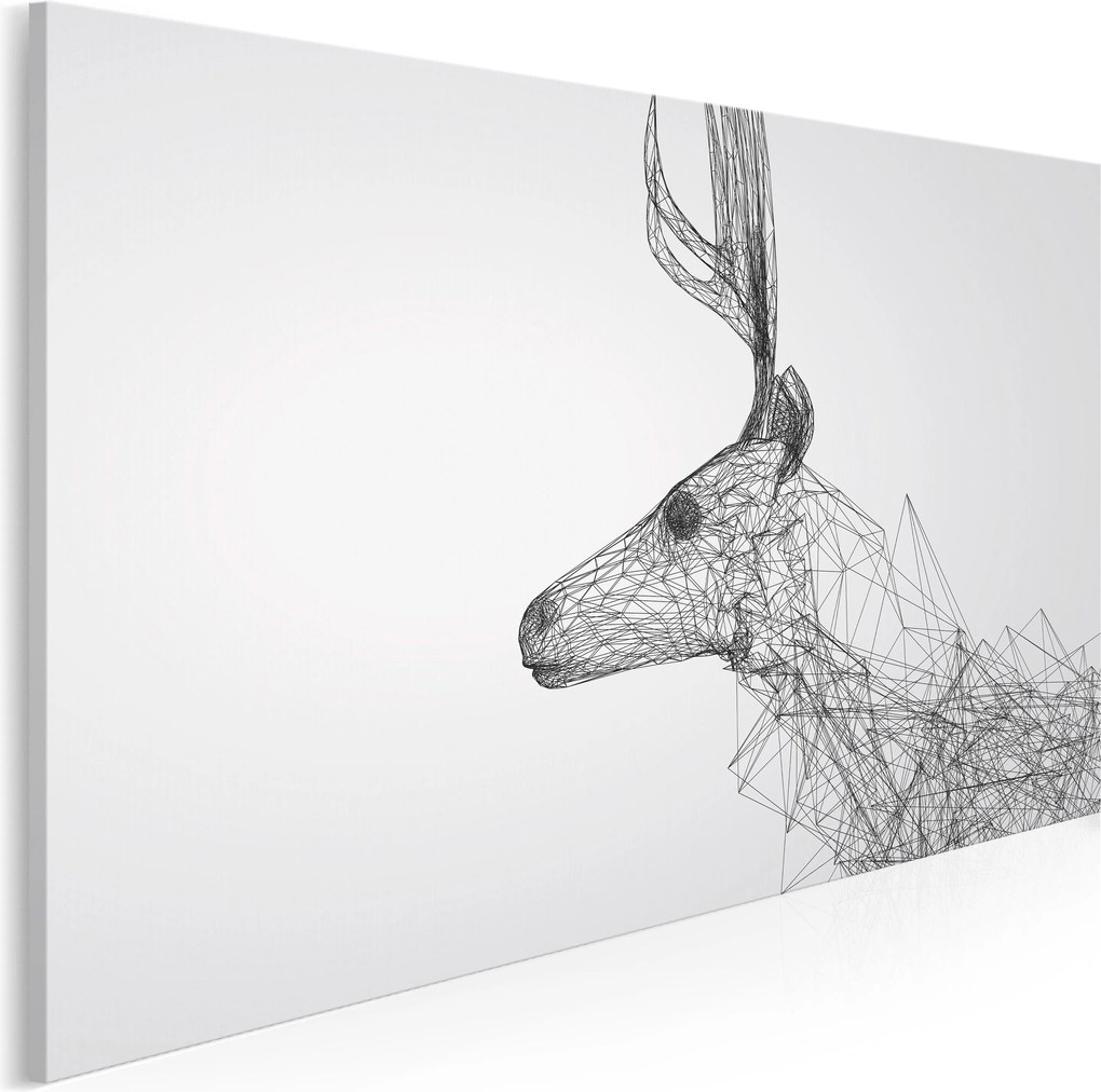 Minimal szarvas vászonkép 120x80 cm