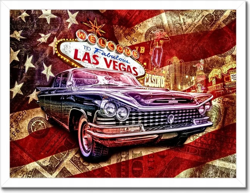 Poszterek keretben 40x30 Welcome to Fabulous Las Vegas