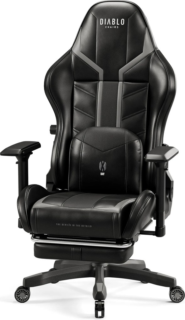Gamer szék műbőr Normal Size, fekete-szürke: Diablo X-Ray 2.0