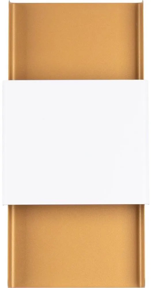 Sollux SL.1353 - Fali lámpa DURLIN 2xG9/8W/230V arany/fehér