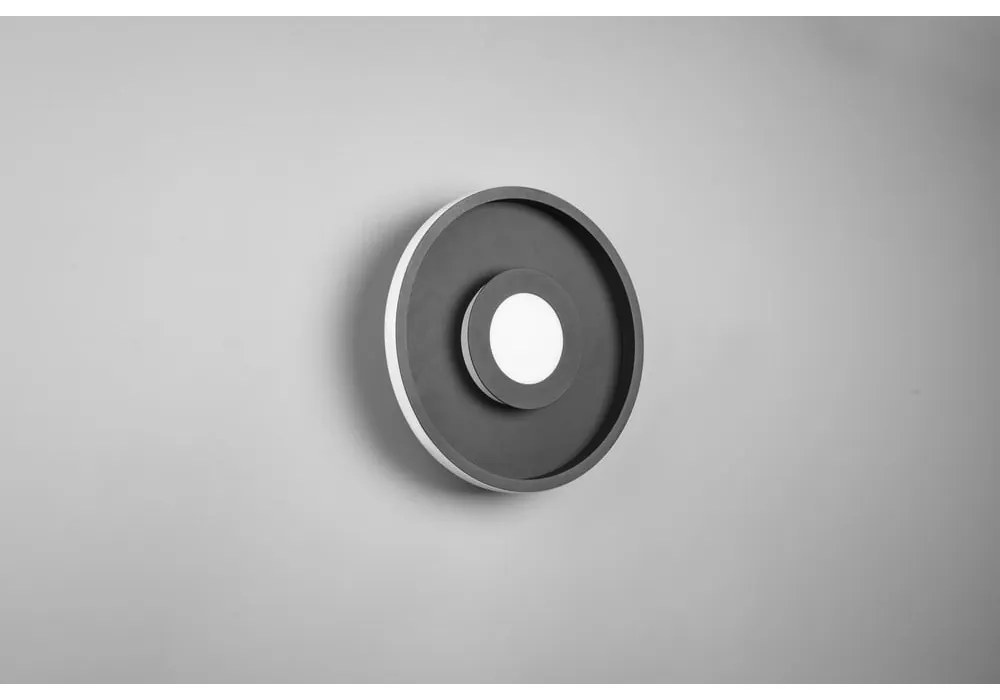 Matt fekete fém LED mennyezeti lámpa ø 30 cm Ascari – Trio