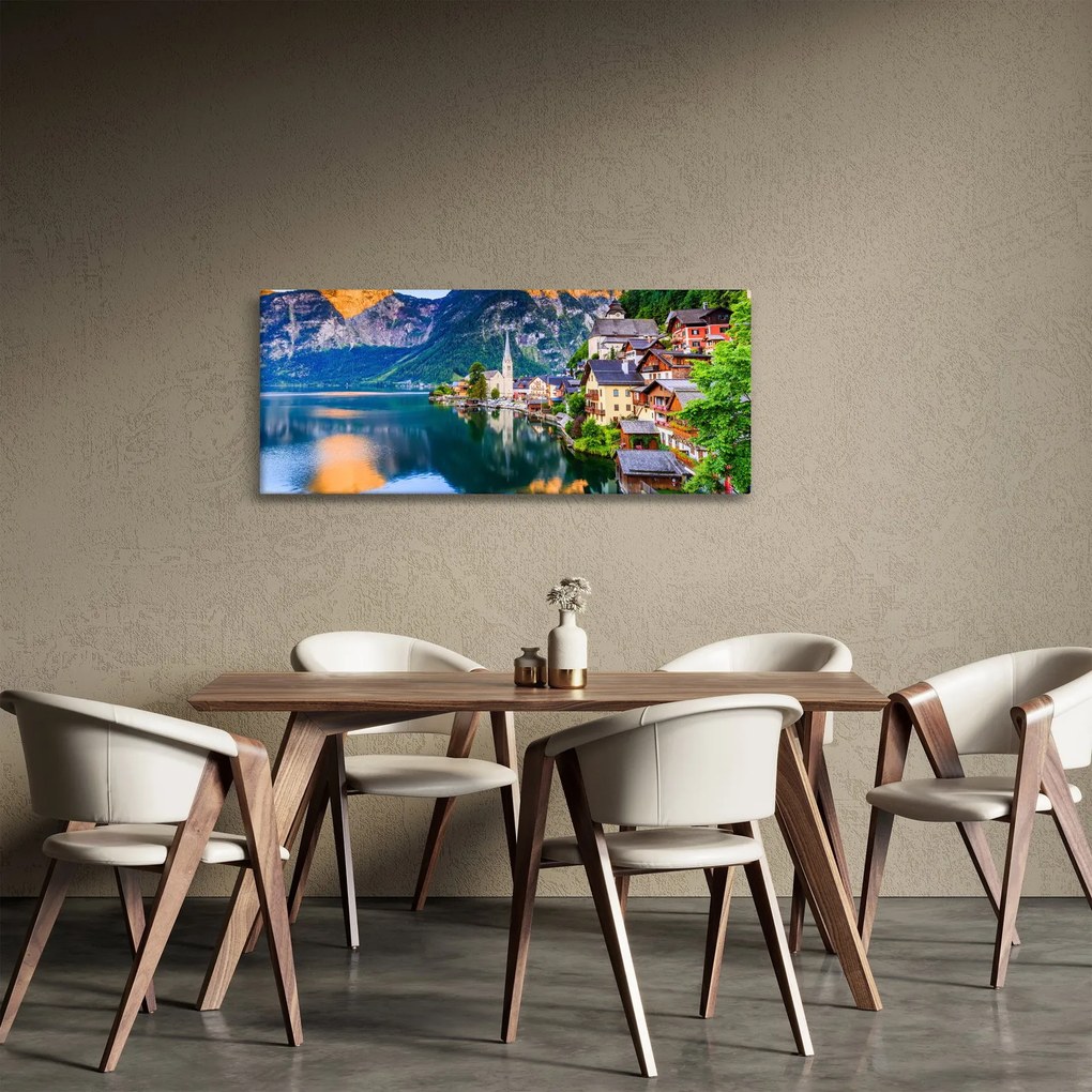 Kép - Alpesi falu (120x50 cm)