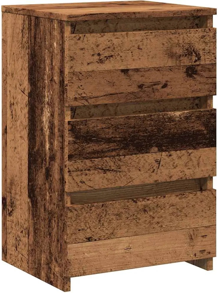vidaXL antik fa színű szerelt fa éjjeliszekrény 40x35x62,5 cm