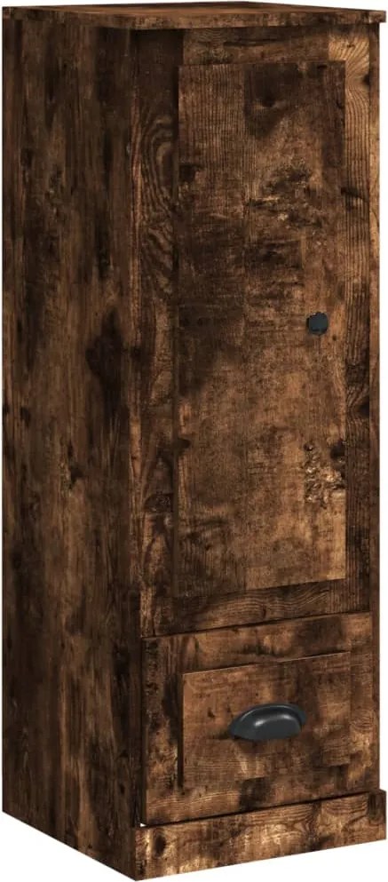 vidaXL füstös tölgy színű szerelt fa magasszekrény 36x35,5x103,5 cm