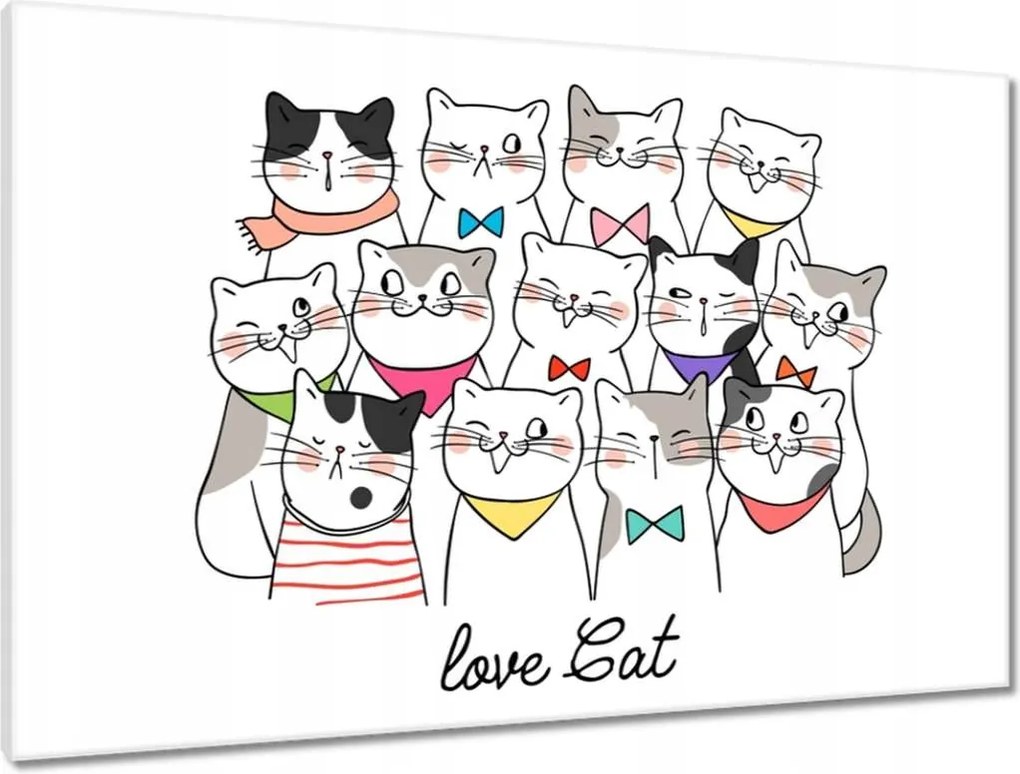 Vászonkép 90x60 Cica Cicák