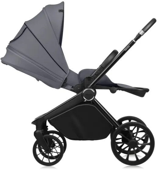 Lionelo - MIKA PLUS 3 az 1-ben kombinált babakocsi, kőszürke