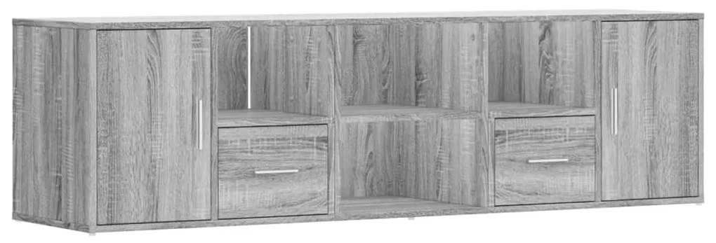 szürke sonoma színű szerelt fa sarokszekrény 160 x 40 x 45 cm