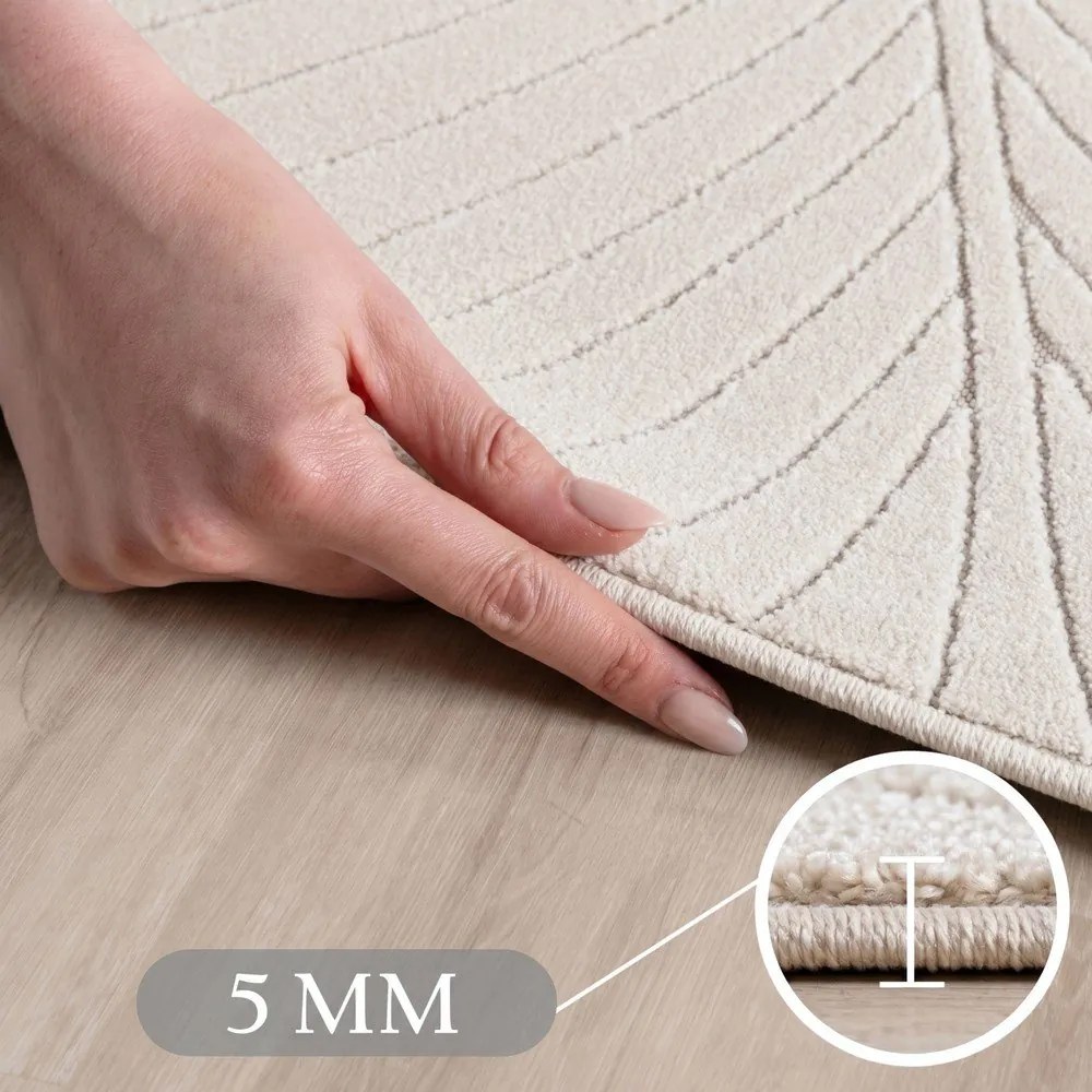 Krémszínű kültéri-beltéri futószőnyeg 80x250 cm Nova 1204 – Ayyildiz Carpets