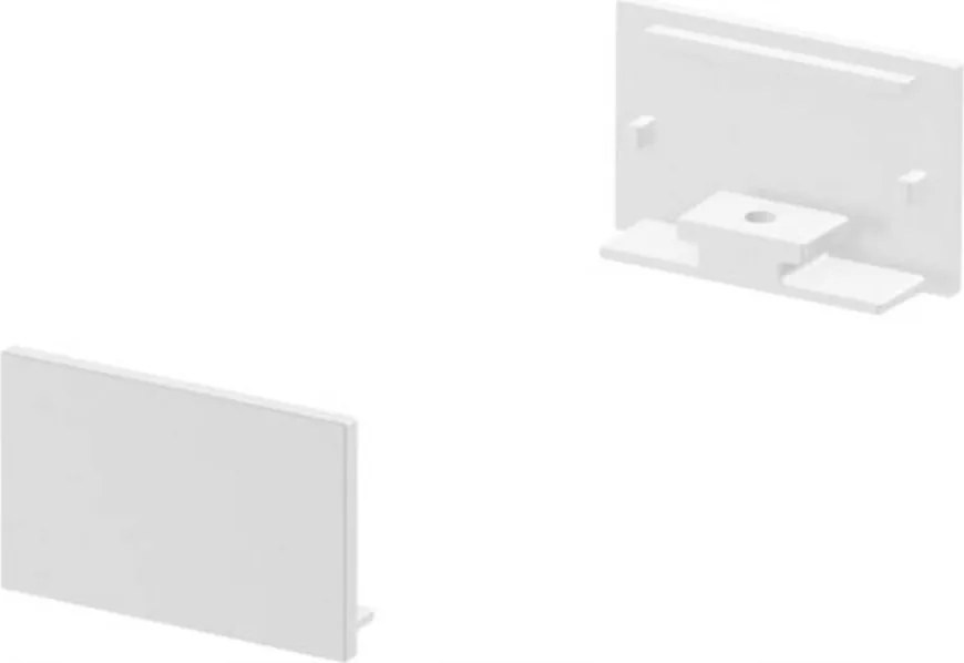 Slv Nagy Fehér Végfedők, Grazia 20 profilhoz, síkfalra szereléshez,