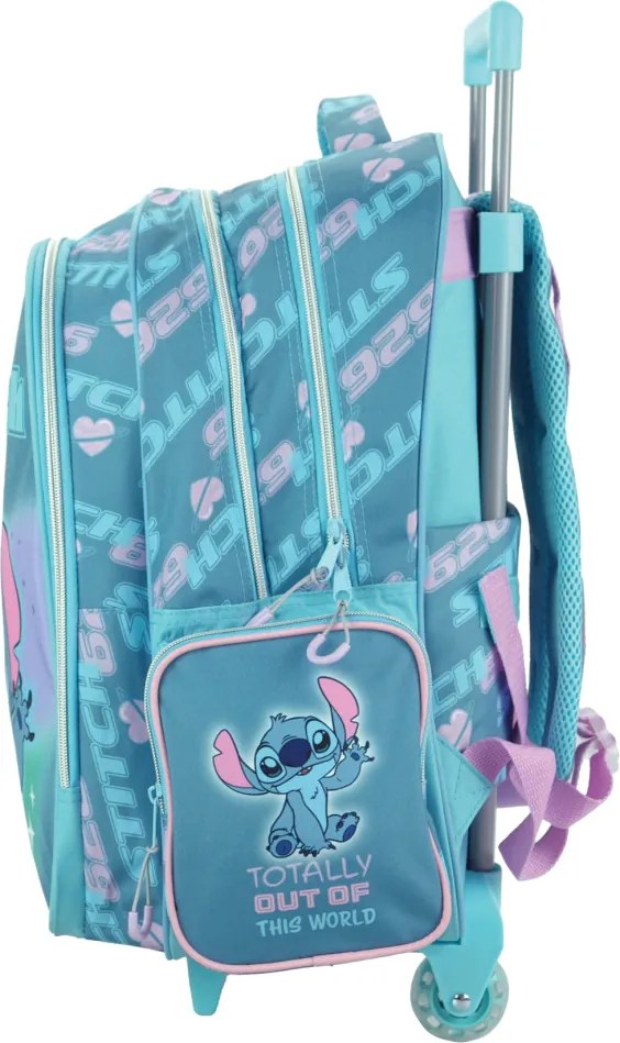 Disney Lilo és Stitch, A csillagkutya Brush It Out gurulós iskolatáska, táska 46 cm