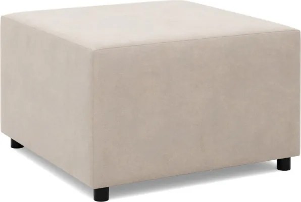 Zeus puff, bársony, 70x70, bézs