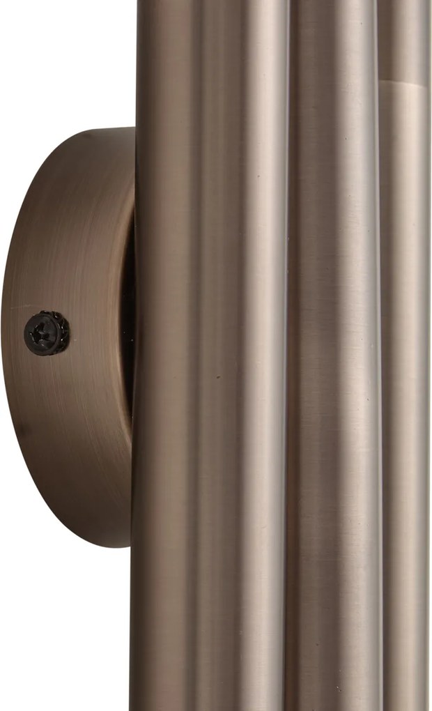 Modern fali lámpa sötét bronz 3-as - Pipes