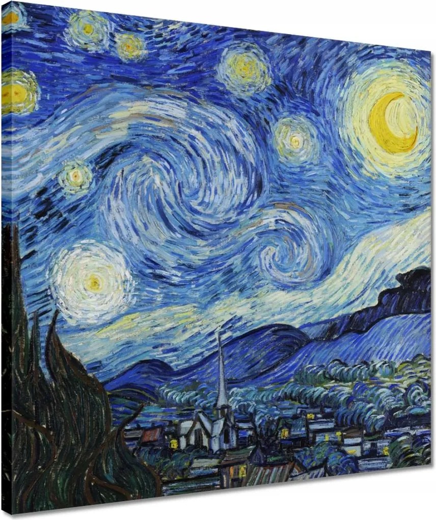 Vászonkép 40x40 Van Gogh Csillagos éj