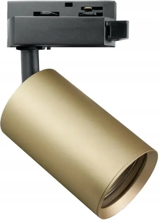 Sínre szerelhető spotlámpa 10W arany fekete kerek állítható GU10 Dpm