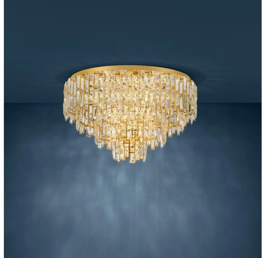 Eglo 39612 - Mennyezeti lámpa CALMEILLES 10xE14/25W/230V á. 78 cm