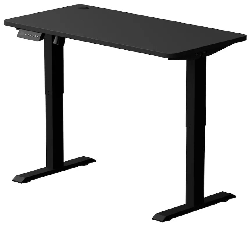 Elektromosan állítható magasságú íróasztal iskolakezdéshez, ülő-/állómunkához 120x60cm fekete LVN System Control