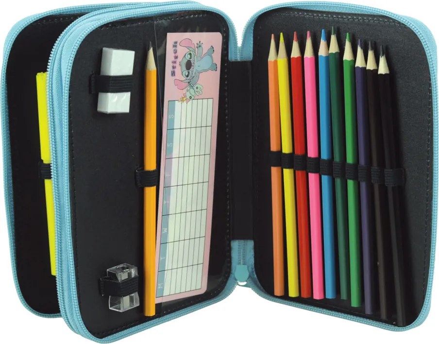 Disney Lilo és Stitch, A csillagkutya Brush It Out tolltartó töltött 2 emeletes
