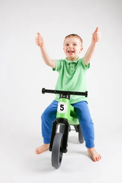 Funny Wheels - RIDER SPORT 2 az 1-ben futóbicikli zöld/fekete