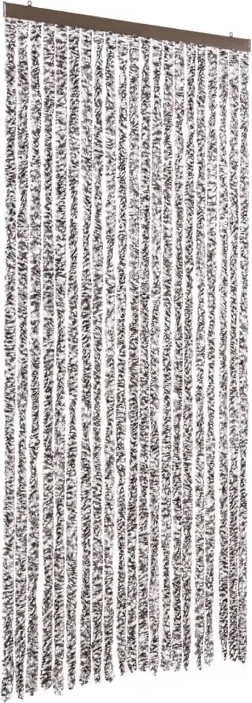 vidaXL barna és bézs zsenília rovarfüggöny 90 x 220 cm
