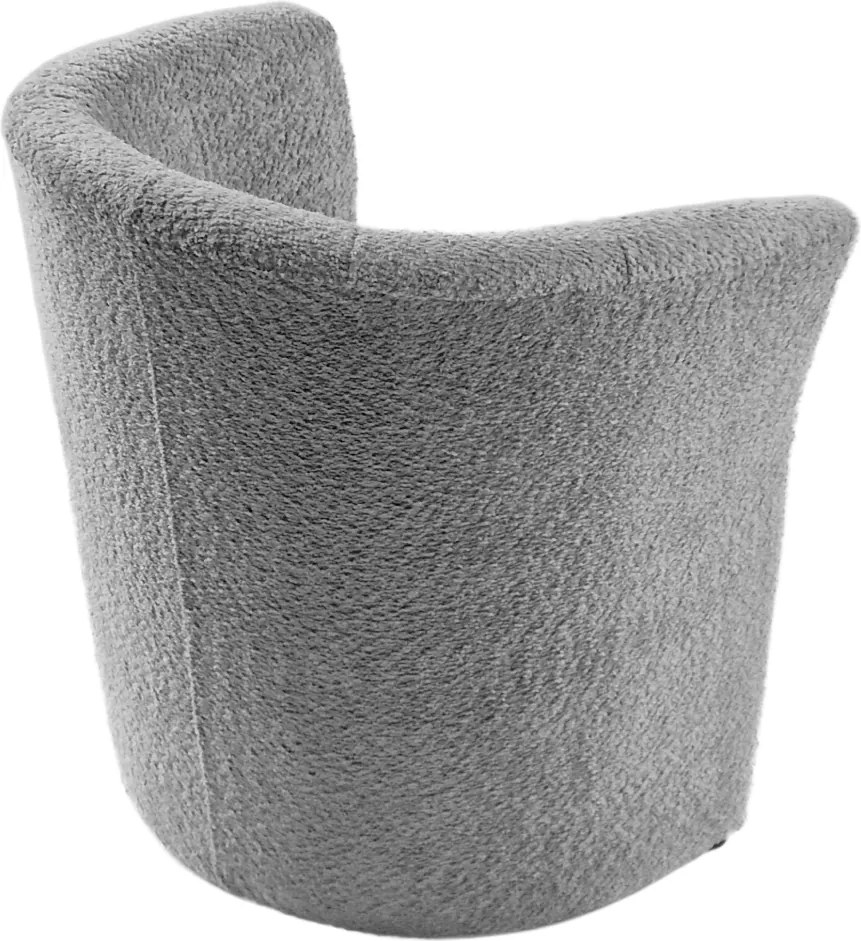 Klub fotel, szürke Coral anyag, CUBA