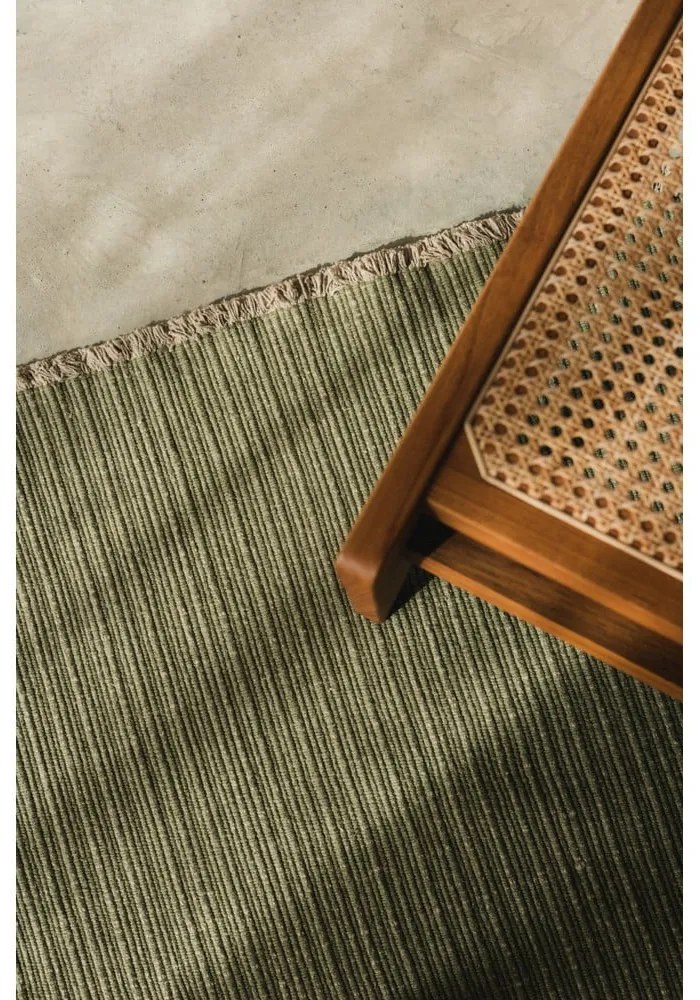 Khaki kézi szövésű pamut szőnyeg 200x300 cm Handloom – Lorena Canals