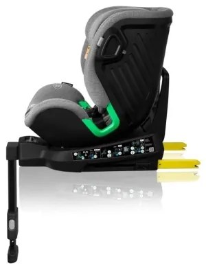 Lionelo - Forgatható autós gyerekülés bázissal HARMONY i-Size 40-150 cm fekete/szürke