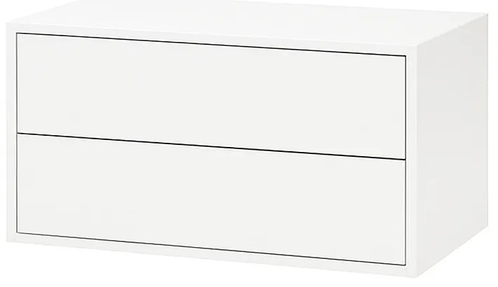 Boxie 2 fiókos fali szekrény 40x80x37 cm fehér