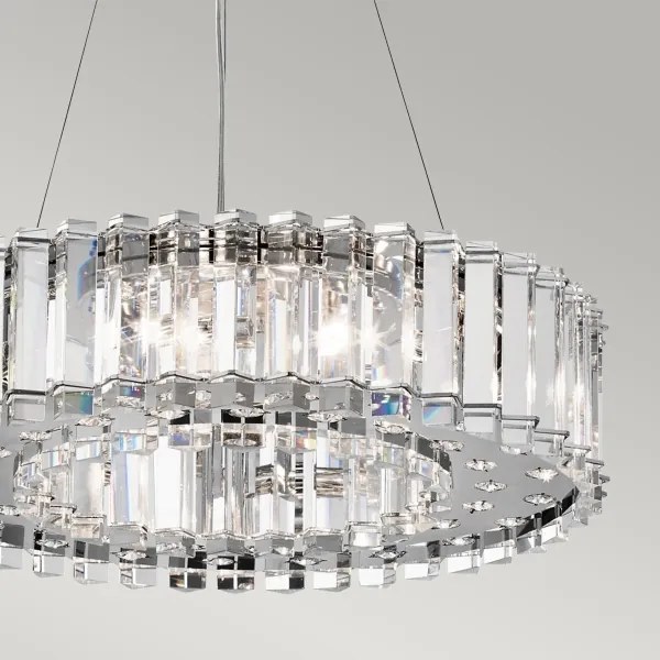 Kichler KL-CRYSTAL-SKYE8 - LED Fürdőszobai csillár CRYSTAL SKYE 8xG9/3W/230V IP44