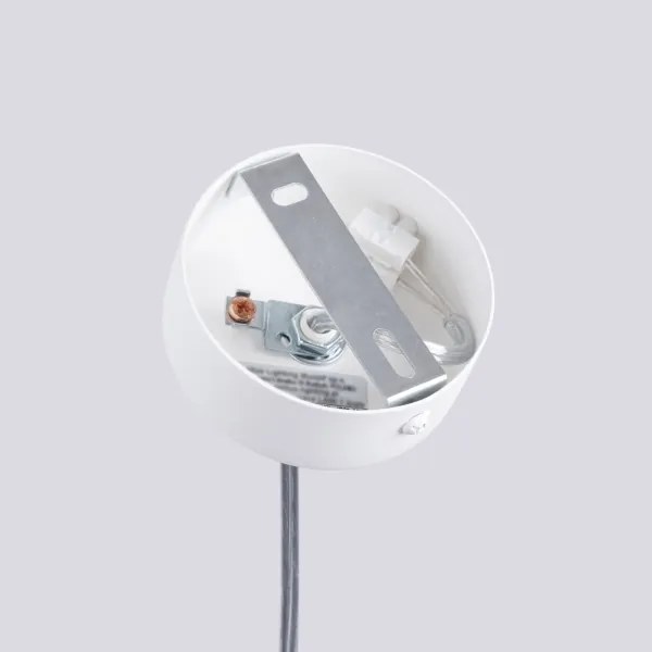 Sollux SL.1686 - Csillár zsinóron LAMI 1xGU10/10W/230V fehér