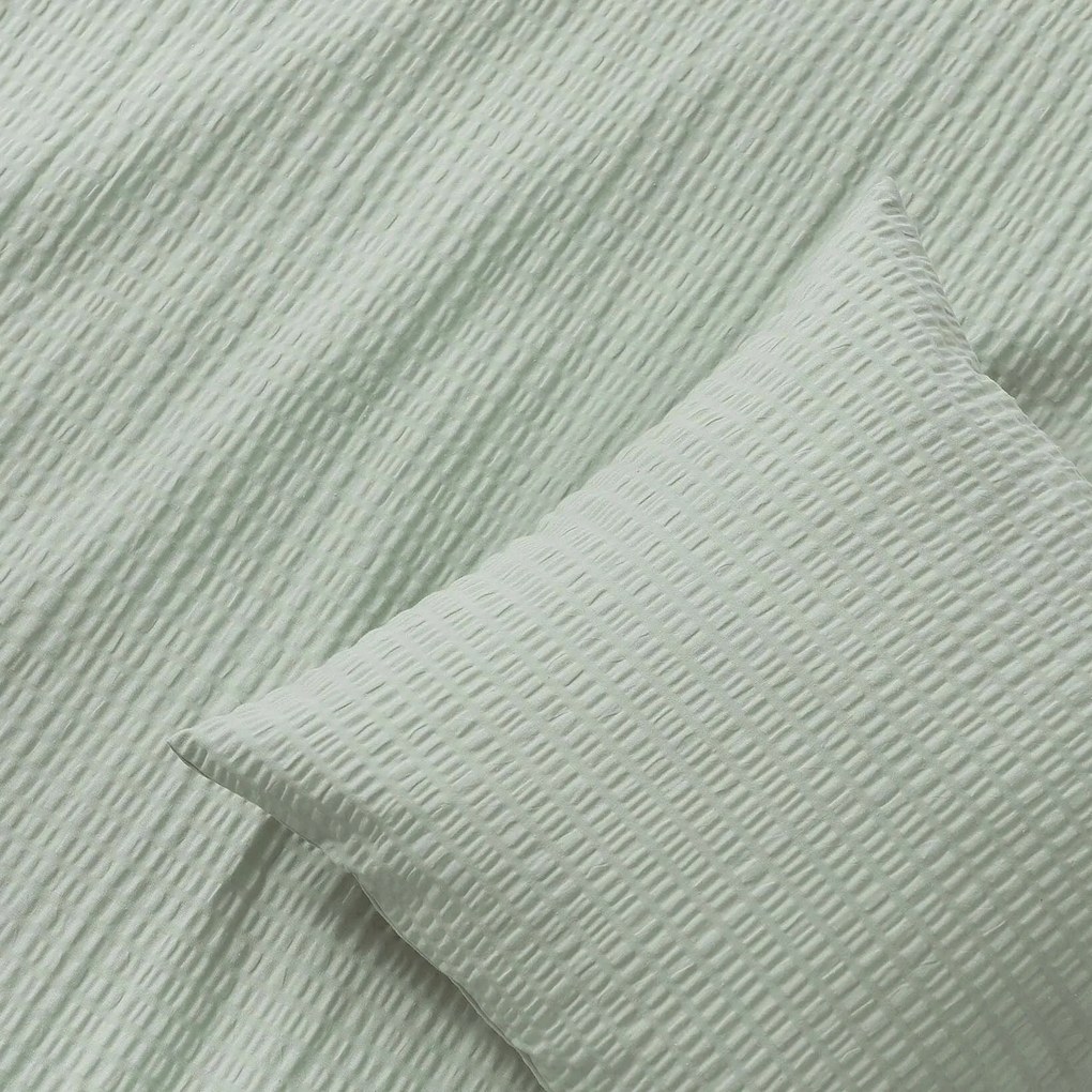 Goldea krepp párnahuzat - zsálya színű 40 x 40 cm