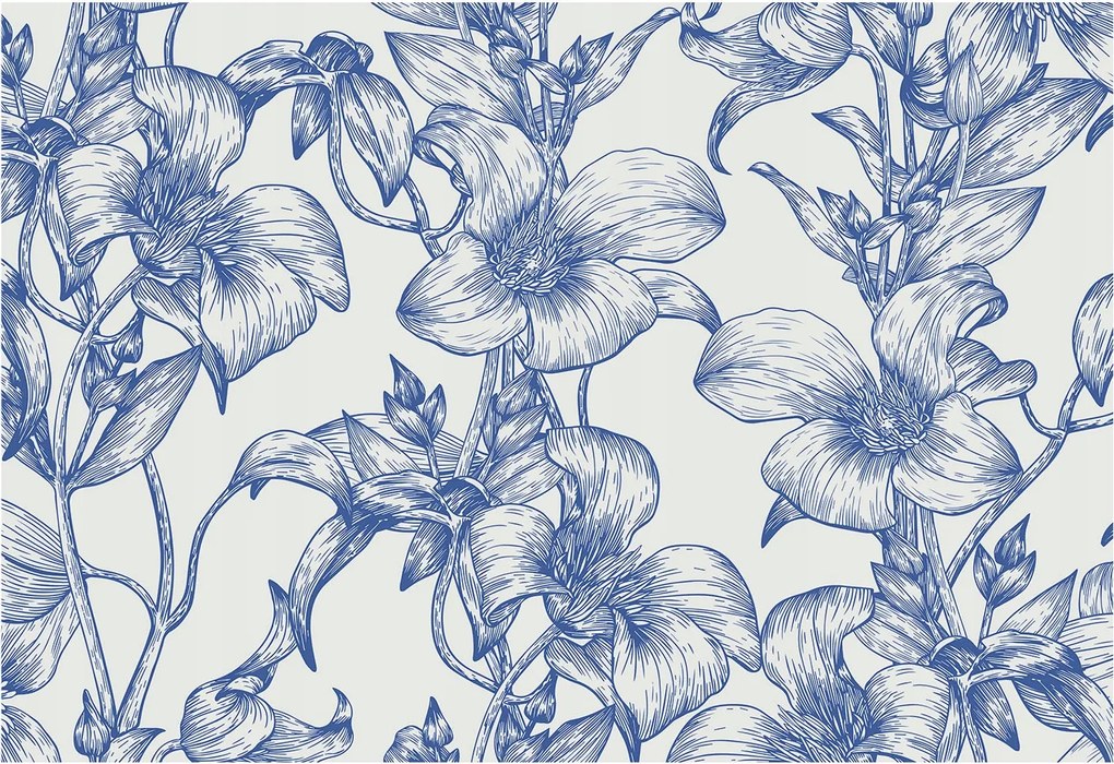 Fotótapéta Flizelin Dekoratív Hálószoba Virágos gallyak 152x104