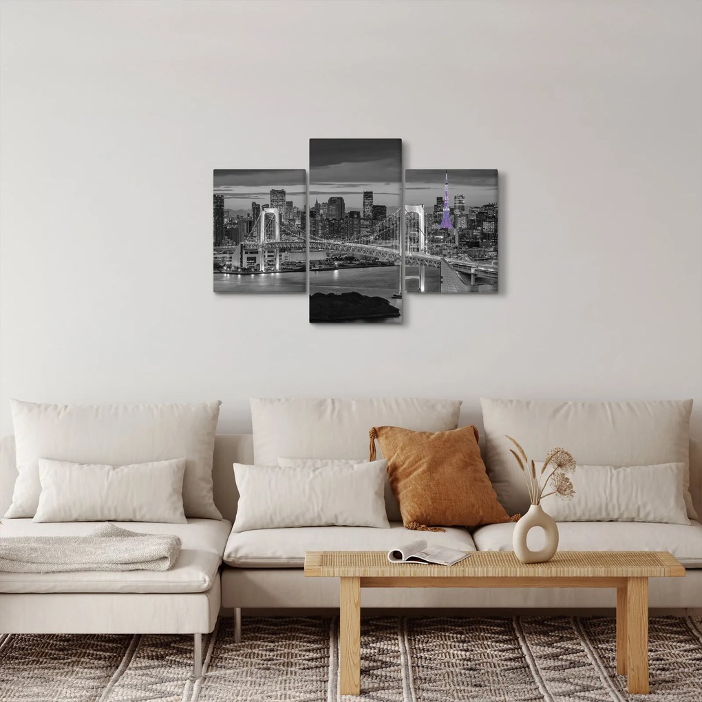 Kép - A nagyváros a lila toronnyal (90x60 cm)