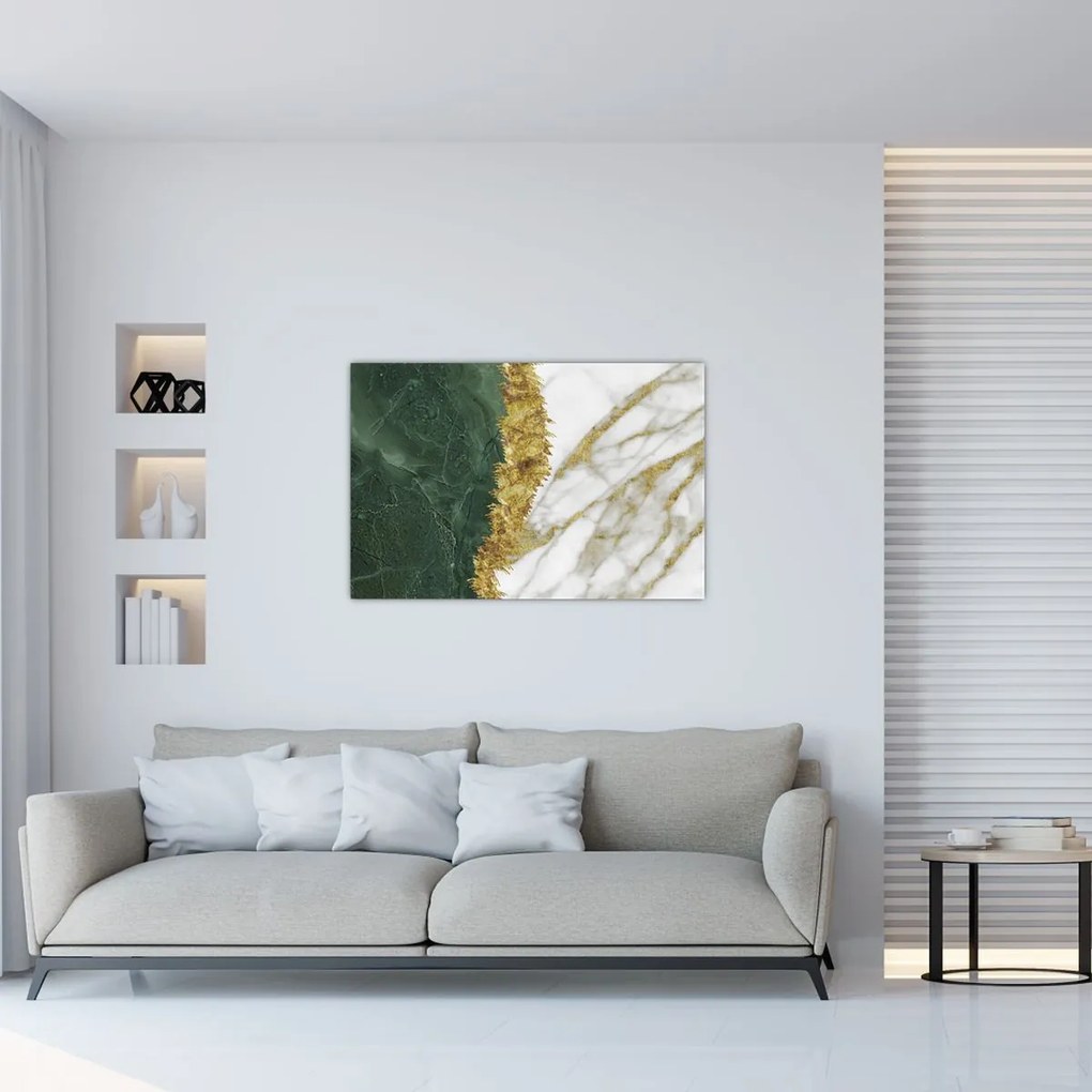 Kép - Zöld márvány N⁰1 (90x60 cm)