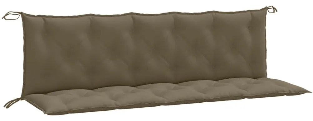 2 db melange tópszínű szövet kerti padpárna 180 x 50 x 7 cm