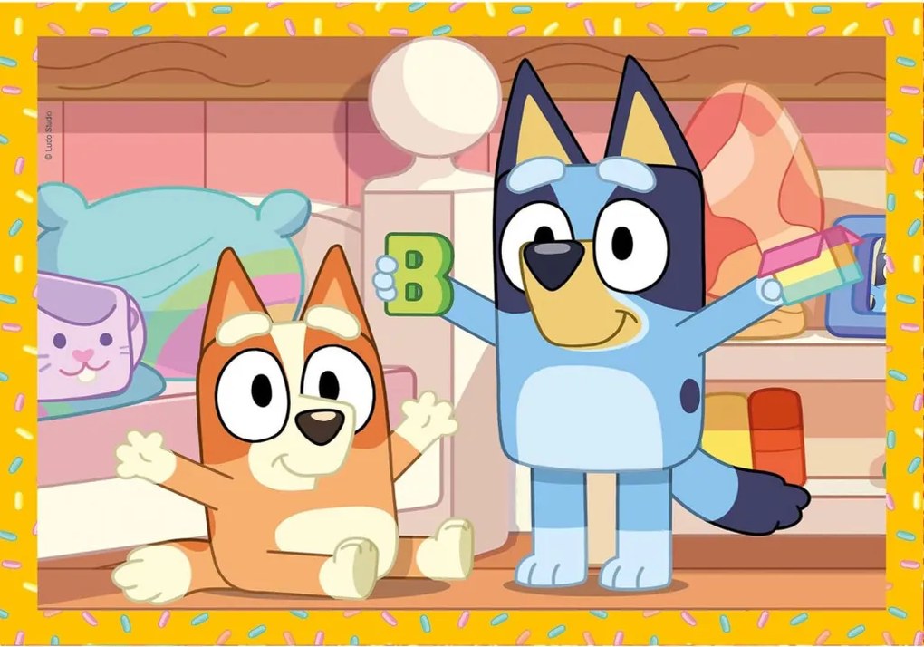 Bluey Play All Day 4 az 1-ben puzzle Clementoni