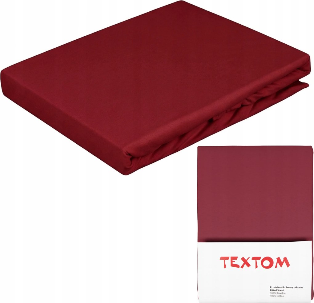 Gumis Lepedő Bordó 200x220cm Vastag Pamut Magas Állapotban