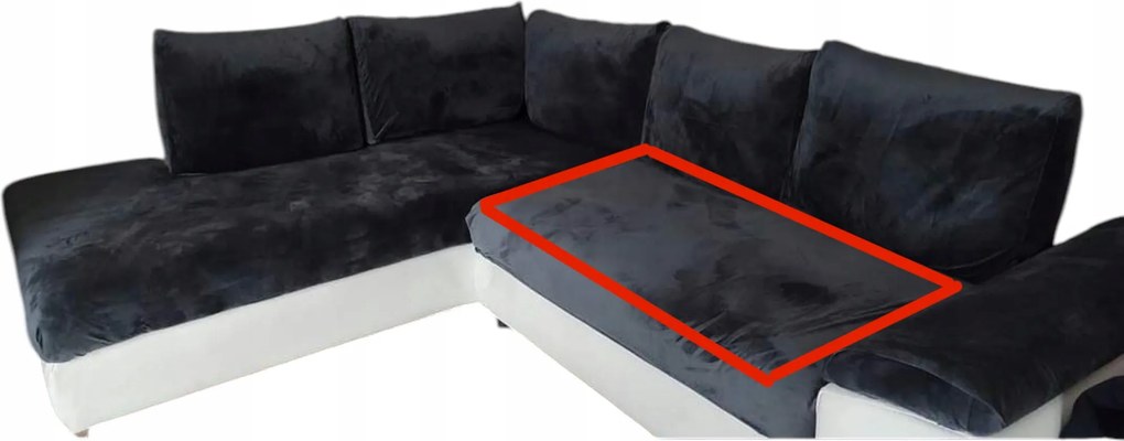 Huzat elasztikus kanapé sarok ülőgarnitúra 70x180 velvet elasztikus és egyéb