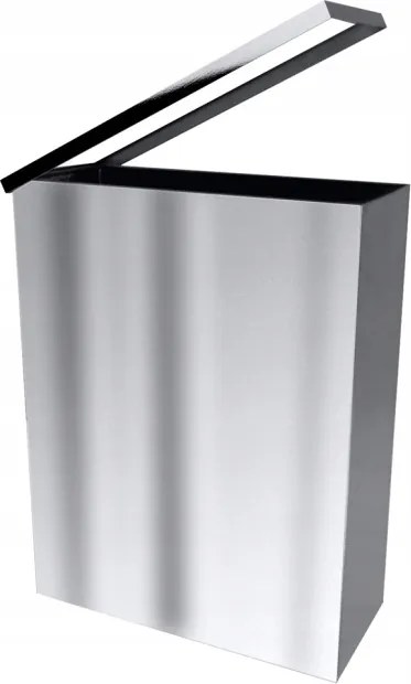 Bemeta Négyzet alakú szemeteskosár rozsdamentes acél fényes 25l 125115041