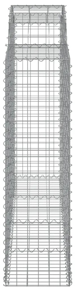 25 db íves horganyzott vas gabion kosár 200x50x140/160 cm