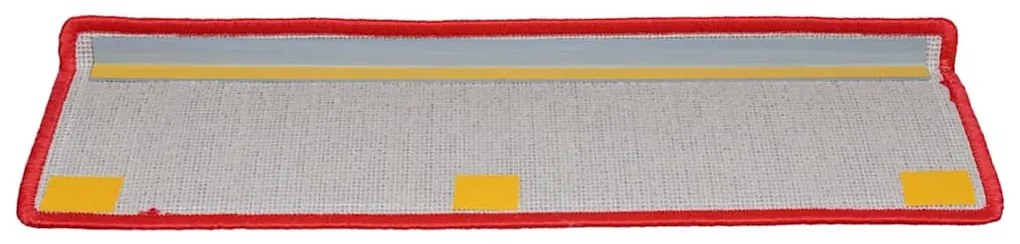 20 db piros lépcsőszőnyeg 65 x 21 x 4 cm