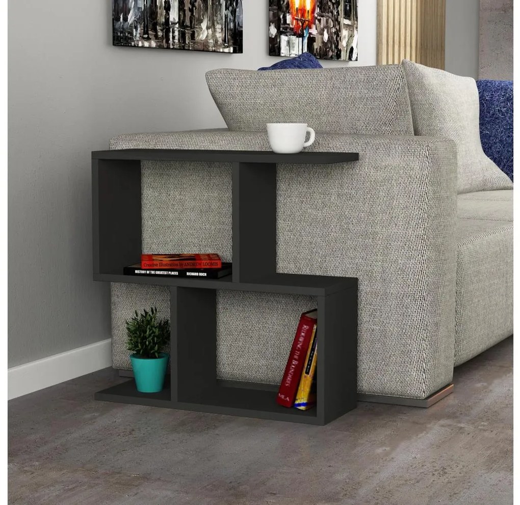 Kisasztal MANIA 60x60 cm antracit