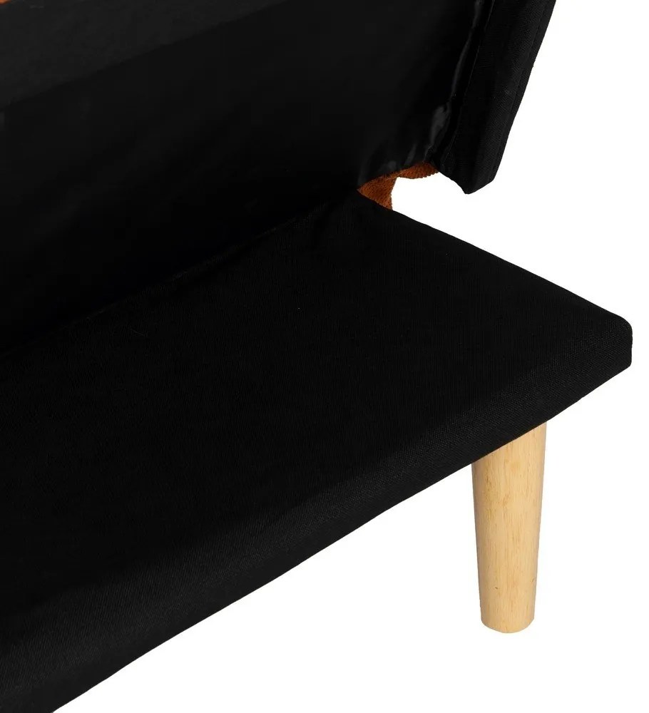 Téglavörös zsenília kinyitható kanapé 175 cm – Ixia