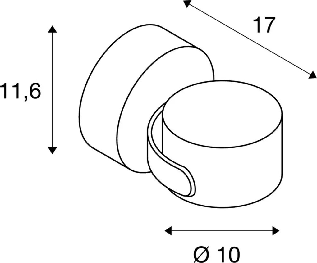SLV 231515 SITRA Modern Kültéri Fali Lámpa Antracit GX53 IP44